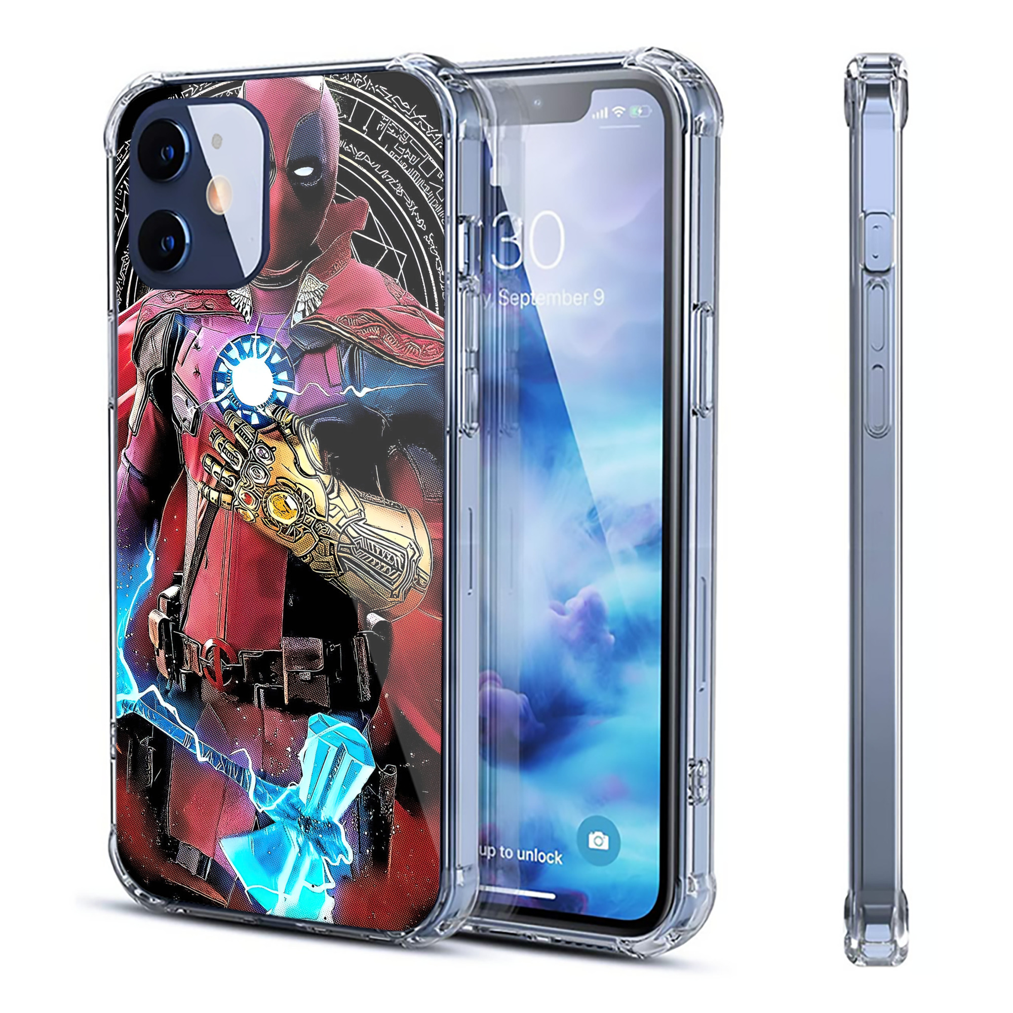 （画像用） Deadpool デッドプール 【iPhone 12シリーズ対応】透明スマホケース（クリアソフトケース）